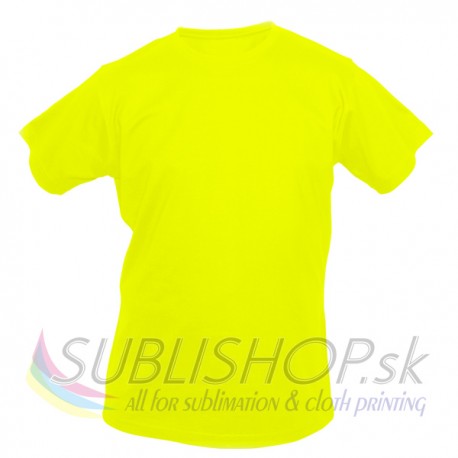 Tričko Sublishop detské Safety Yellow