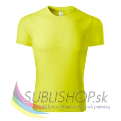 Tričko unisex PIXEL - neon yellow XS