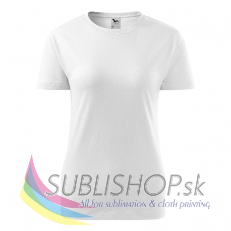 Dámske tričko Basic-biele XS