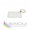 Transparentná plastová kľúčenka 55x38 mm