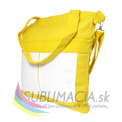 Taška na rameno s vreckami – žltá