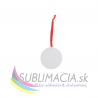 Filcová vianočná ozdoba - vianočná guľa
