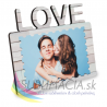 MDF horizontálny fotorám „Love“