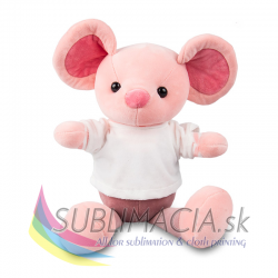 Plyšová hračka – myš ružová 30cm