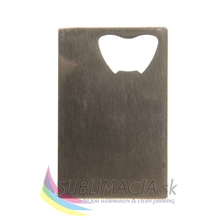 Steel bottle opener 8.5x5.3 cm - version 1