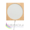 Drevená LED svetelná základňa – štvorec