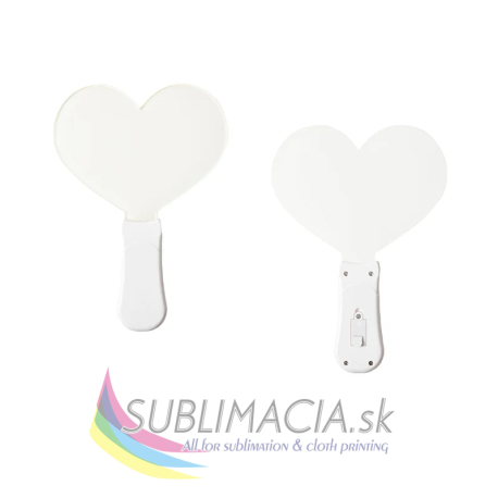 Farebný LED akrylový Lightstick – srdce