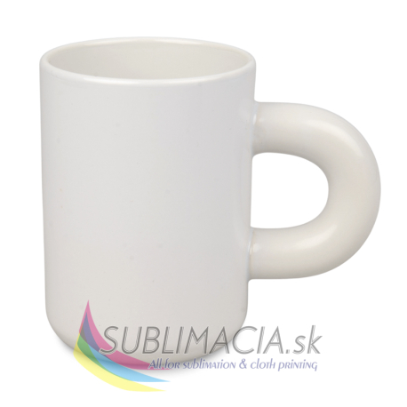 Biely hrnček 440ml s hrubým uškom
