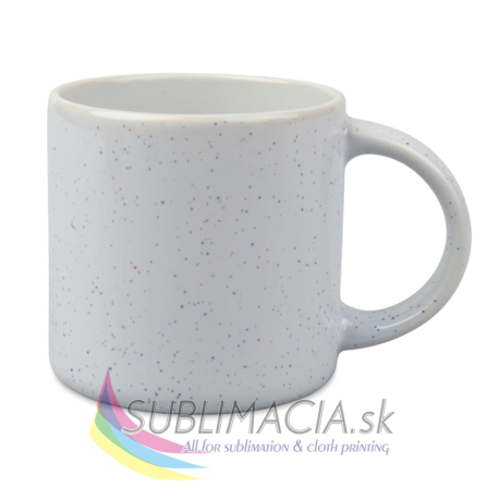 Biely hrnček 330ml s bodkami