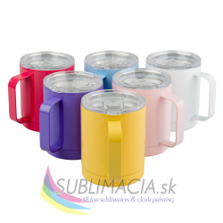 Oceľový hrnček 330ml s vekom