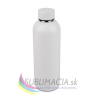 Biela oceľová športová fľaša 500ml