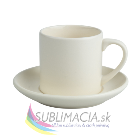 Sada 6ks matná šálka 170ml s tanierikom