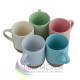 Farebný matný hrnček 250ml s korkovým dnom