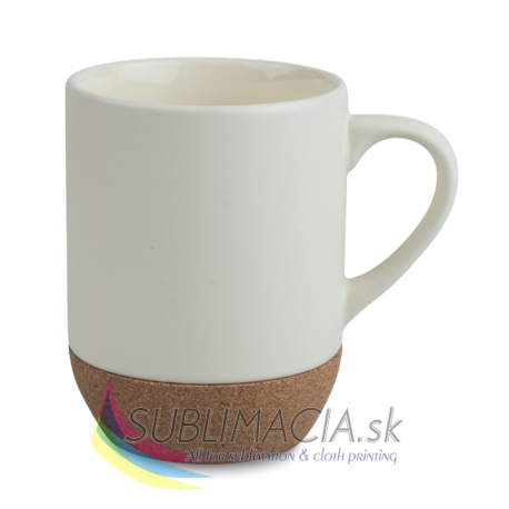 Farebný matný hrnček 250ml s korkovým dnom