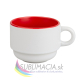 Biely hrnček Solo 170ml s farebným vnútrom