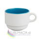 Biely hrnček Solo 170ml s farebným vnútrom
