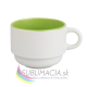 Biely hrnček Solo 170ml s farebným vnútrom
