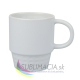Biely hrnček Caro 300ml matný