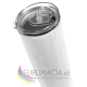 Termohrnček 600ml biely so slamkou